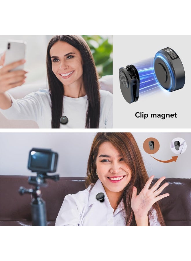 Wireless Microphone with Magnetic Suction, Noise Reduction Technology, Easy-Wear Design - Image 3