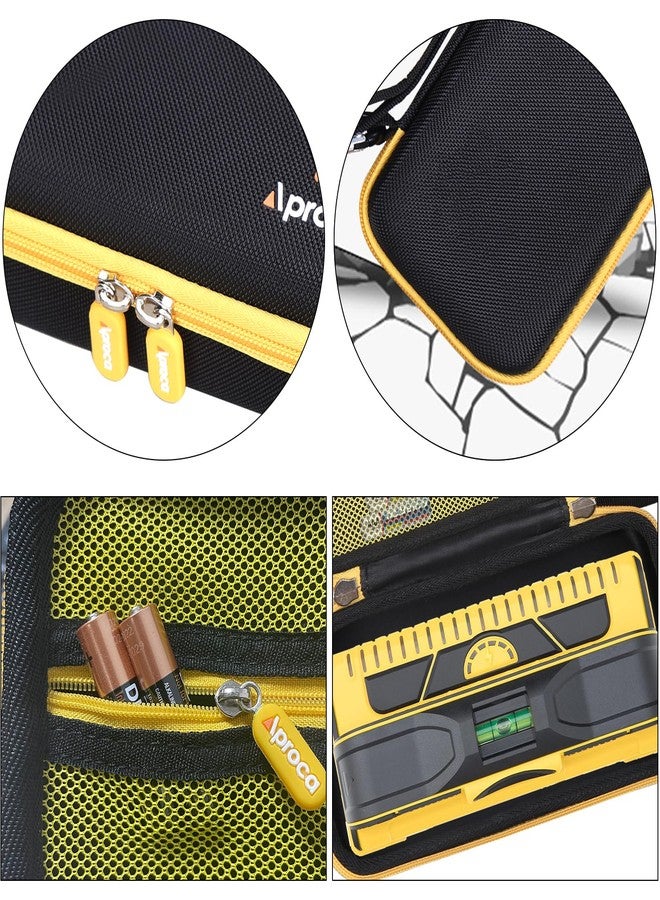 ابروكا حقيبة أدوات Aproca متوافقة مع أجهزة استشعار Franklin ProSensor M210 710 710+ T13 Stud Finder، حقيبة تخزين محمولة للملحقات - سحاب أسود + أصفر (الحقيبة فقط) - Image 3