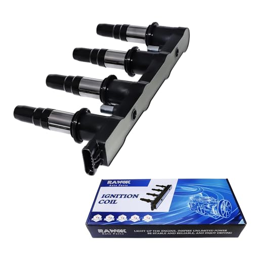 RAWOK Ignition Coil Pack Compatible with 2011-2015 Chevy Cruze 1.8L, 2016 Cruze Limited 1.8L, 2012-2018 Chevy Sonic 1.8L, 20019-2011 Aveo 5 Aveo5 1.6L, 2009 2010 Pontiac G3 1.6L Replace UF620 C1646 - Image 1