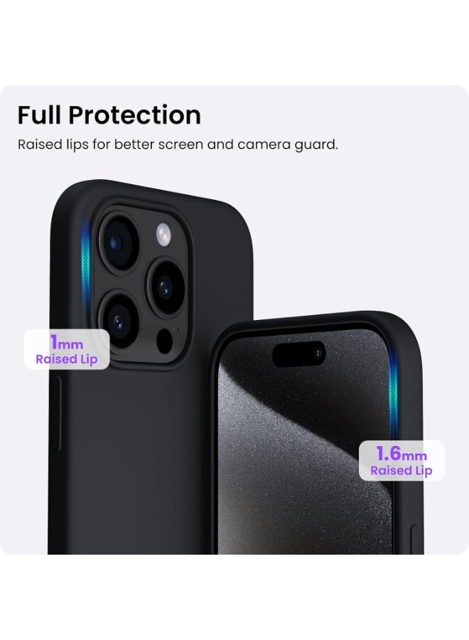 Houmt iPhone 15 Pro Case 6.1 Inch Liquid Gel Silicone iPhone 15 Pro Cover Inside Microfiber Soft Silky Touch Anti-Scratch Thin Shockproof Cover Compatible with iPhone 15 Pro - Image 5