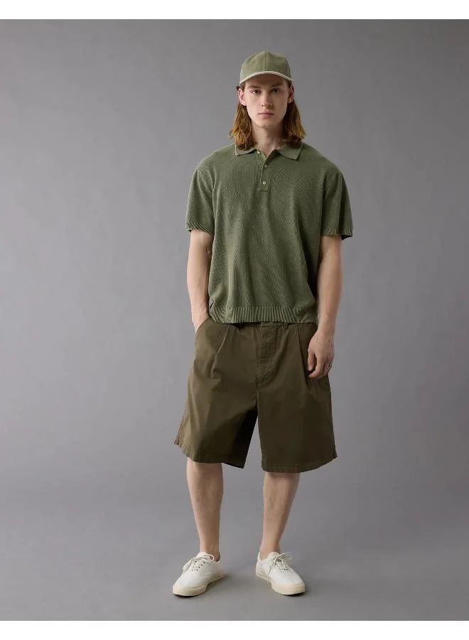 American Eagle  AE Washed Sweater Polo Shirt for Men | Best Price UAE