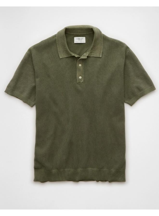 امريكان ايجل كنزة بولو مغسولة - Image 3