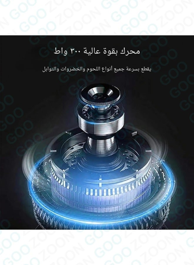 Electric meat grinder and professional food processor 200W | Multi-purpose stainless steel grinder 2 liters  - Image 3