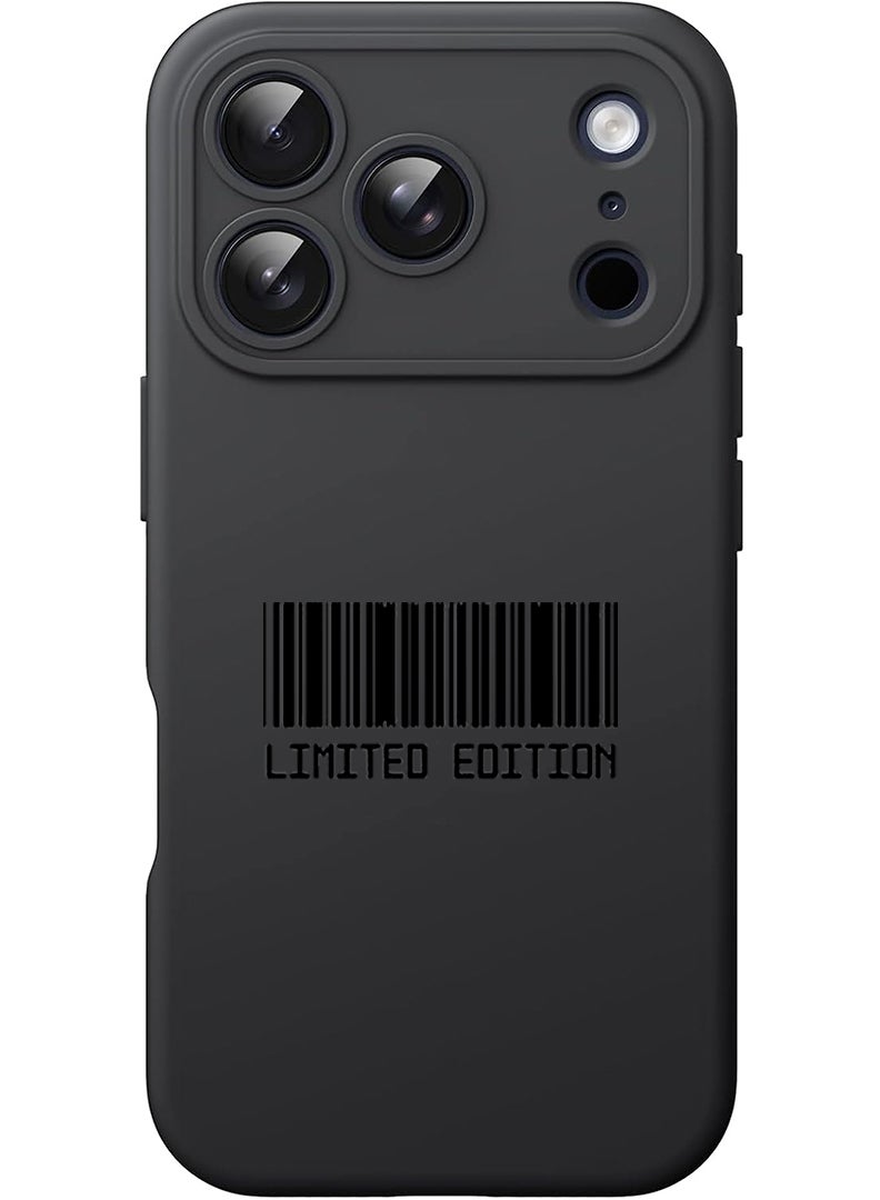 Theodor Protective Slim Fit Case Liquid Silicone Cover with Full Body Protection Anti-Scratch Shockproof Case For Apple iPhone 17 Pro Max (Black) Limited Edition - Image 1