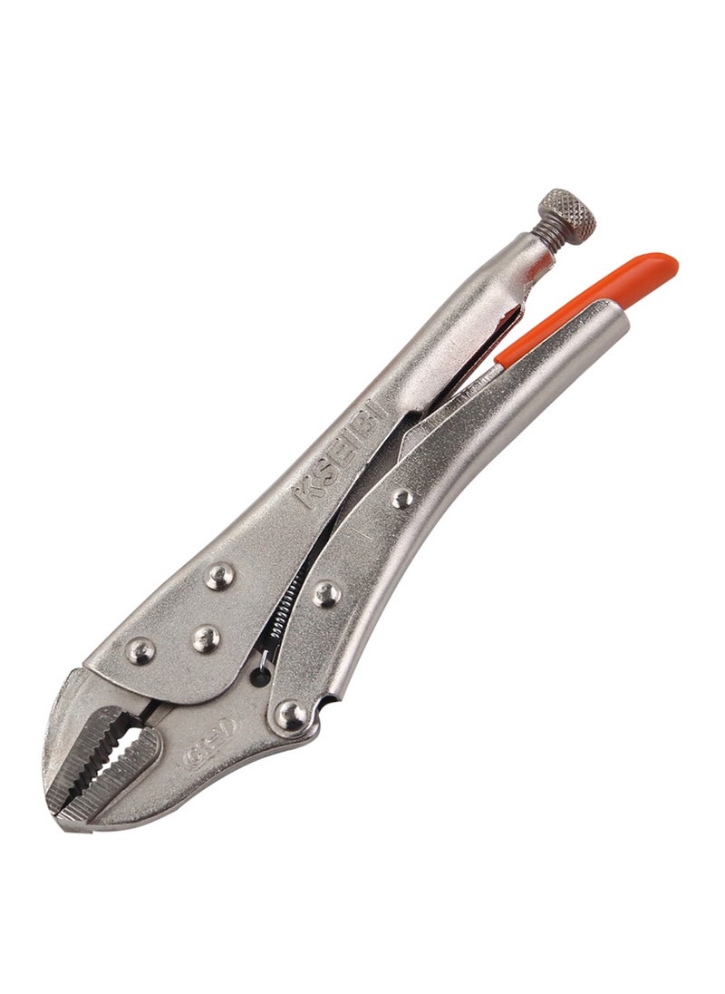 KSEIBI 10-inch Straight Jaw Locking Plier with Wire Cutter, Steel Tool, Built in Wire Cutter for Gripping, Cutting, Clamping on Flat Stock and Fasteners, Bend Metal Rods, Wires or Pipes, grip on nuts, bolts.  - Image 1