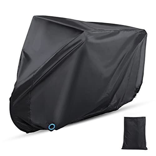 hanmir Bike Cover, Waterproof Outdoor Bicycle Cover with Lock Hole for Mountain Road Bikes - Image 1