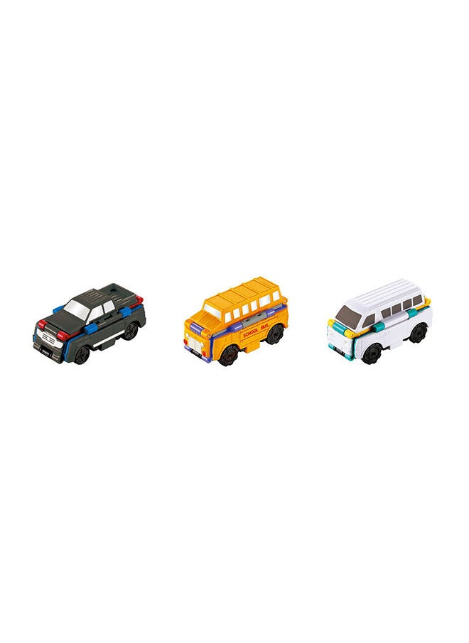 TRANSRACERS 3 Pieces Blister Card Pack Of City Vehicles  - Image 5