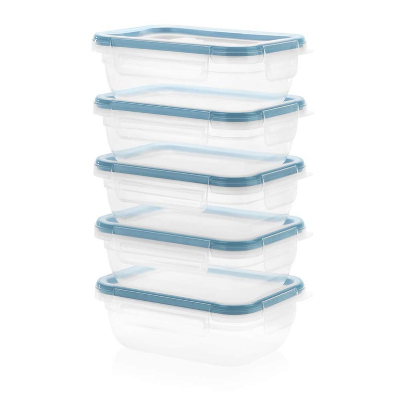 Snapware Plastic Total Solutions (5-Pack, 3 Cup) Food Storage Containers Set, Airtight & Leakproof Plastic Locking BPA-Free Lids Tupperware, Freezer Dishwasher Microwave Safe - Image 1