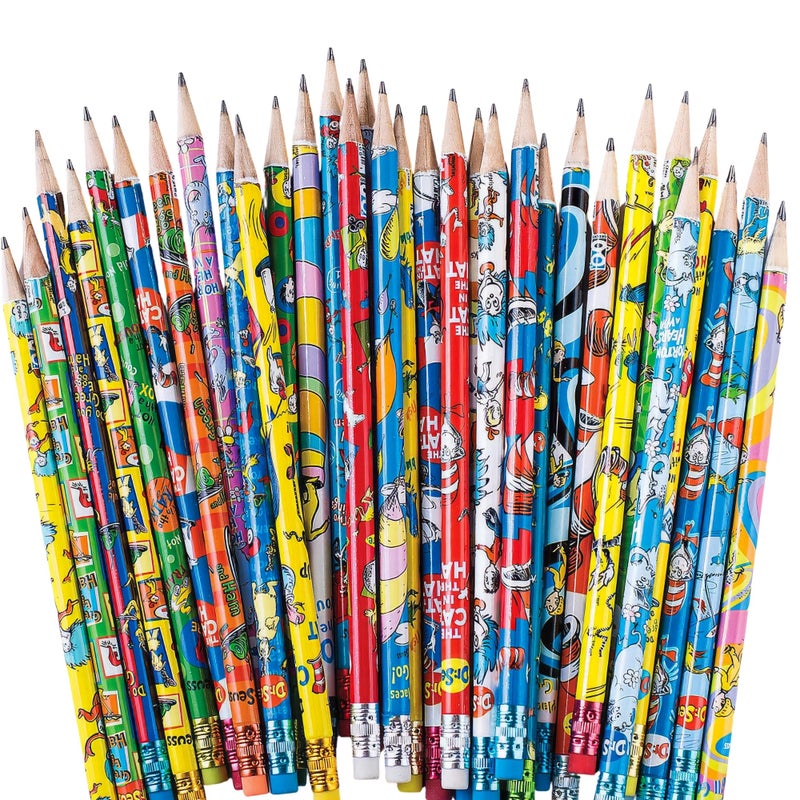 Geddes Raymond Geddes 69743 Dr. Seuss Assorted Number 2 Pencils For Kids (Pack of 72) - Image 1
