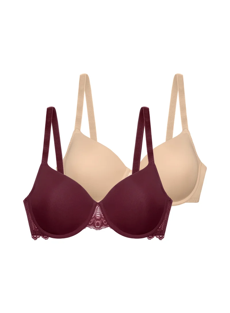 دورينا 2 Pack Plunge Neck Bra