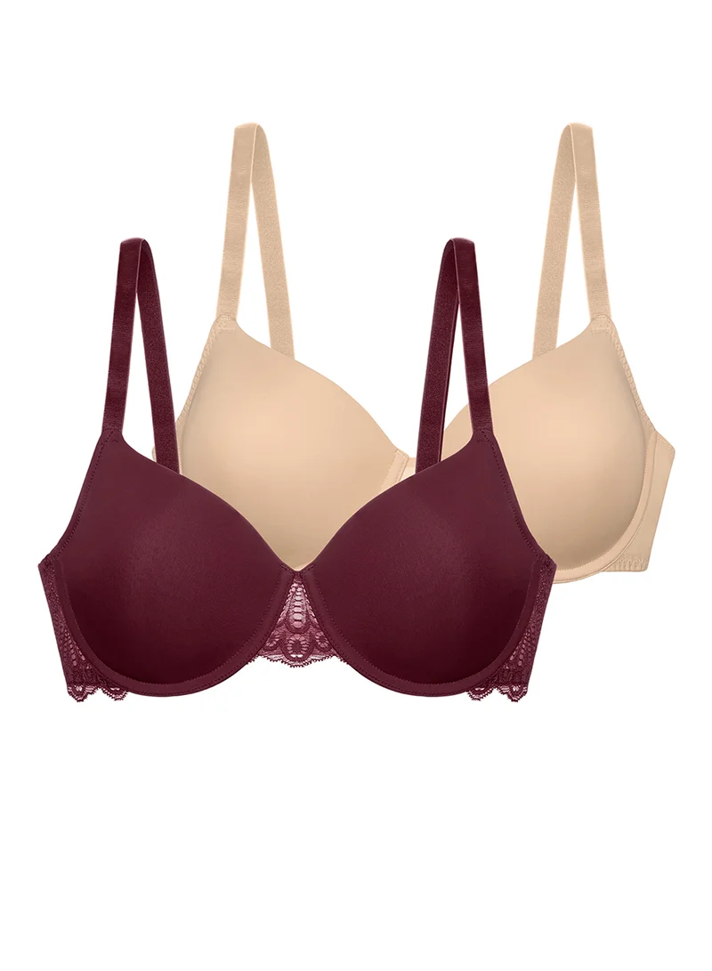 دورينا 2 Pack Plunge Neck Bra
