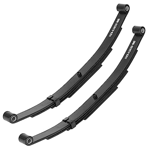 SEHNSUCHT Trailer Leaf Spring, 4 Leaf 1750lb Capacity Double Eye Leaf Springs for 3500lb Trailer Axle, 25-1/4"L, 1.75" Width, 3” Free Open of Leaf Spring, Replace for SW4B, 2 Pieces - Image 1