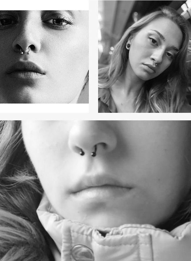 اقراط حلق الانف عصرية بشكل كروي لتزين الانف - Image 3