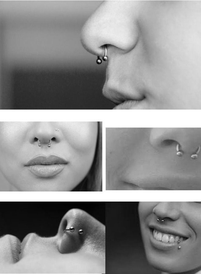 اقراط حلق الانف عصرية بشكل كروي لتزين الانف - Image 2