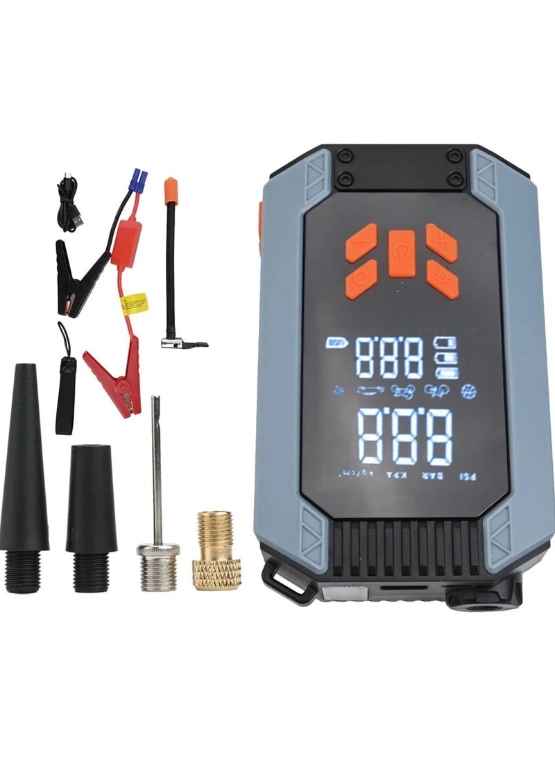 Generic Portable Car Jump Starter & Air Compressor – 12V Emergency Power Bank with Digital Display, Tire Inflator, USB & LED Light  - Image 1