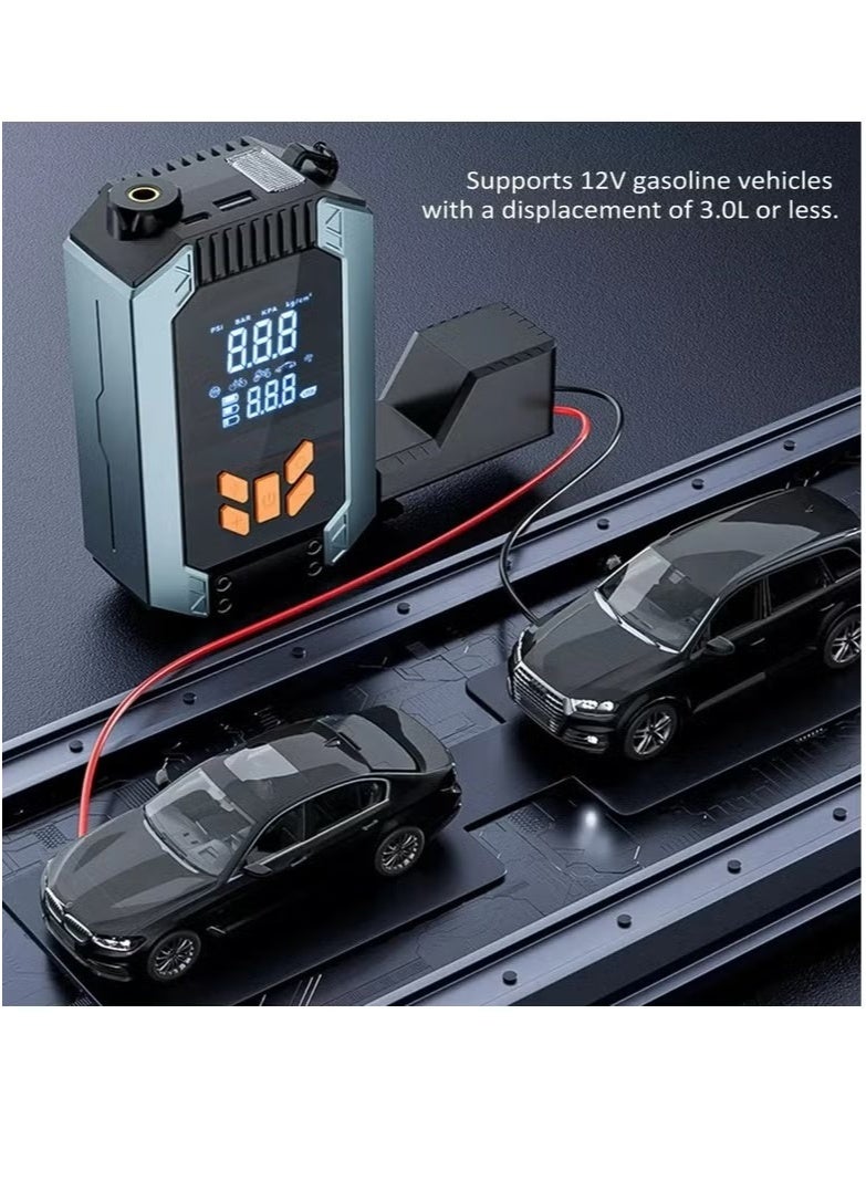 Generic Portable Car Jump Starter & Air Compressor – 12V Emergency Power Bank with Digital Display, Tire Inflator, USB & LED Light  - Image 5