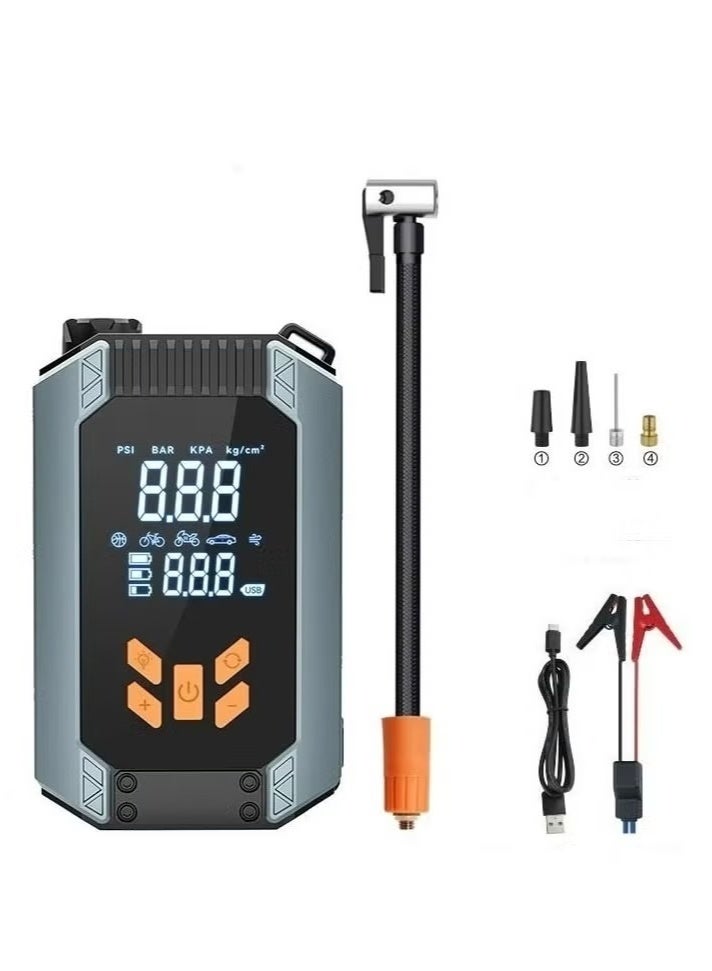Generic Portable Car Jump Starter & Air Compressor – 12V Emergency Power Bank with Digital Display, Tire Inflator, USB & LED Light  - Image 4