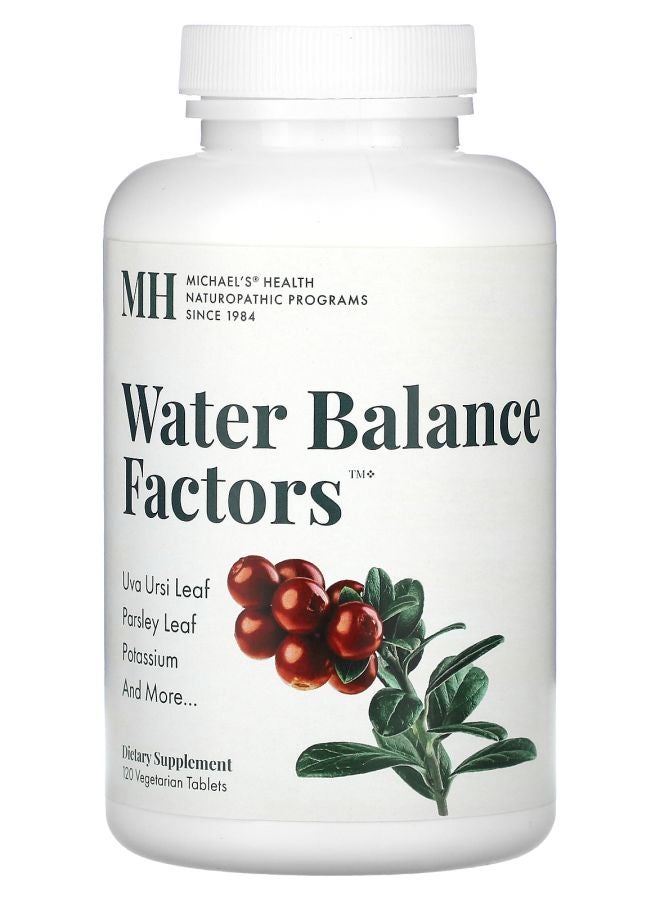 Michael's Naturopathic Water Balance Factors 120 Vegetarian Tablets - Image 1