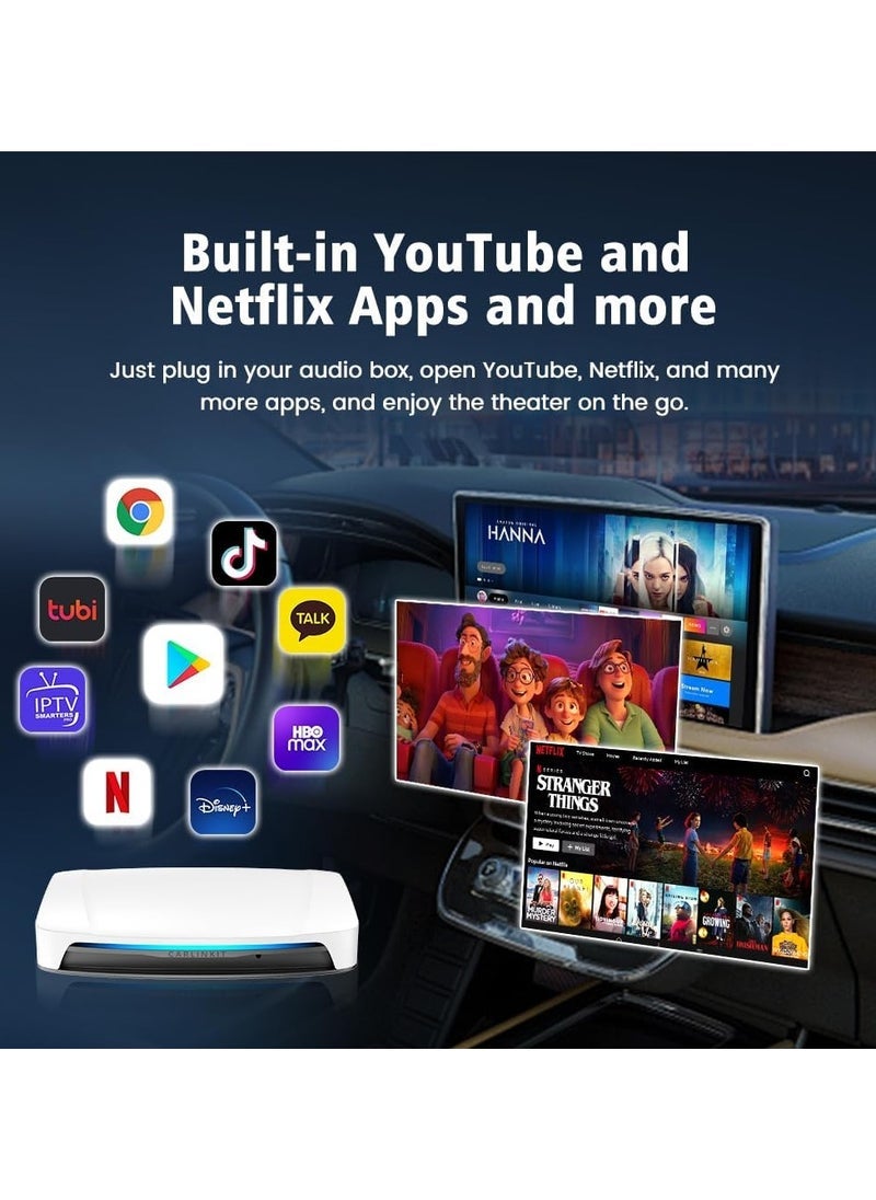 كار لينكيت 2024 Tbox UHD Android 13 CarPlay الذكاء الاصطناعي Box مع مخرج HDMI ل OEM Wired CarPlay و Android Auto السلكية 8 جيجابايت + 128 جيجابايت - Image 2
