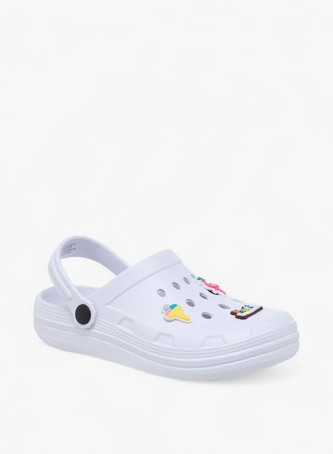 فلورا بيلا من شو إكسبرس Girls Flamingo Accent Clogs with Backstrap
