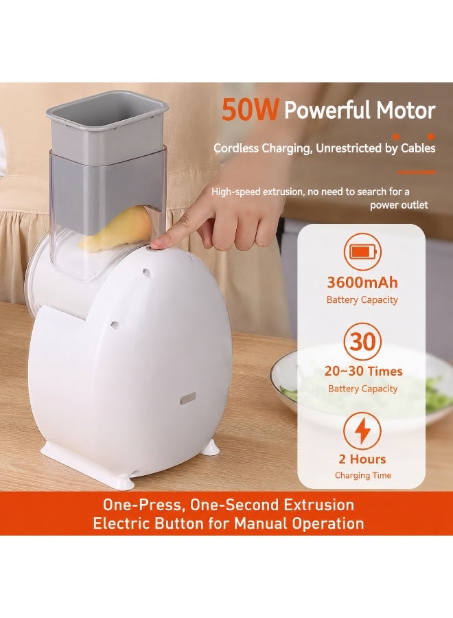 Manopola Multifunctional Electric Vegetable Chopper & Slicer - One-Touch Kitchen Roller Cutter for Potato, Onion, Fruit, Easy to Clean - Image 4