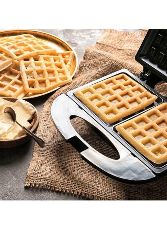 Fresh - Fresh 3-in-1 Multifunctional Sandwich and Waffle Maker, 750 Watts, Black - Image 1