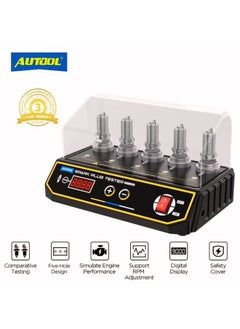 Autool Spt360 Spark Plug Tester 5 Holes Spark Plugs Detector Car Ignition Plug Analyzer 9000rpm Adjustable Frequency & Test Height Automotive Spark Plug Diagnostic Repair Tool for Universal All Vehicles  - Image 1