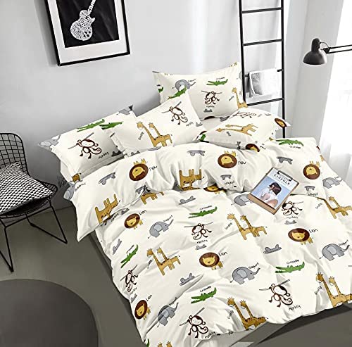 MORADO 225 GSM Microfiber Cartoon Print Reversible AC Comforter/Blanket/Quilt for Single Bed (60×90 Inch, Off White) - Image 2