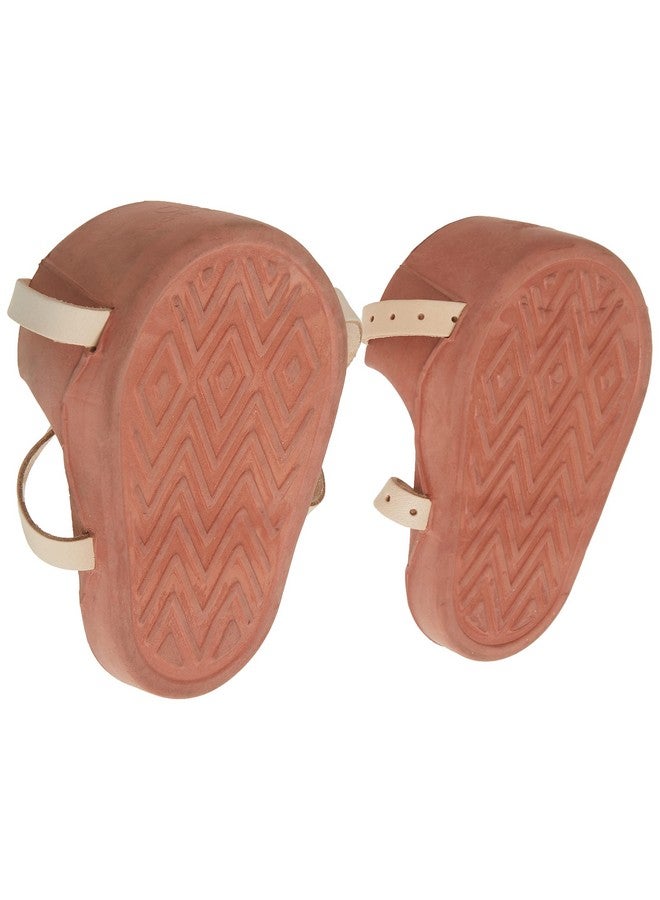 كاستم ليذركرافت وسادات ركبة مطاطية مصبوبة عالية التحمل من Custom Leathercraft CLC 318، لون بني - Image 1