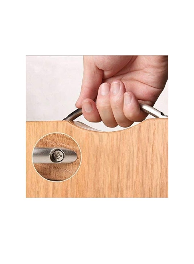 ECVV Bamboo Cutting Board, Chopping Board Kitchen, Home and Everyday use, Natural Bamboo (36x26cm) - Image 4