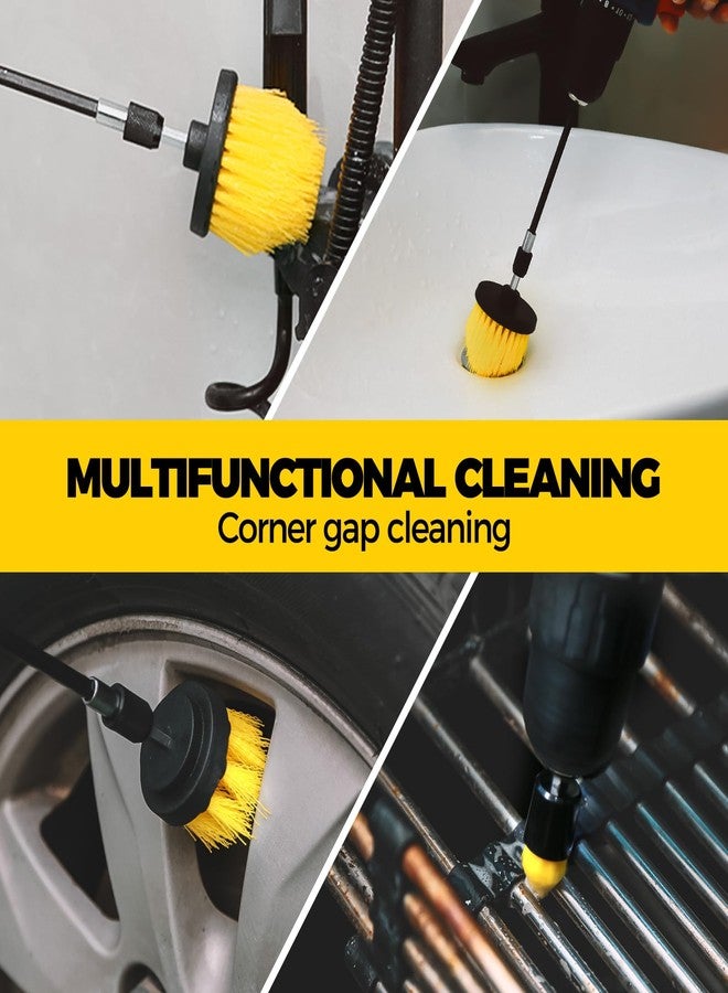 Holikme 15-Piece Drill Brush Attachment Set - Power Scrubber, Crevice, Scrub, Bathroom Gap, Grout, Tile & Kitchen Cleaning Brushes - Image 3