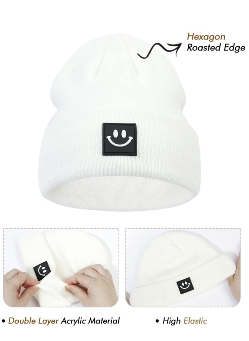Oasisgalore 2 Pack Baby Beanie Knit Toddler Hat for Winter Girls Boys 0-8 Years  - Image 3