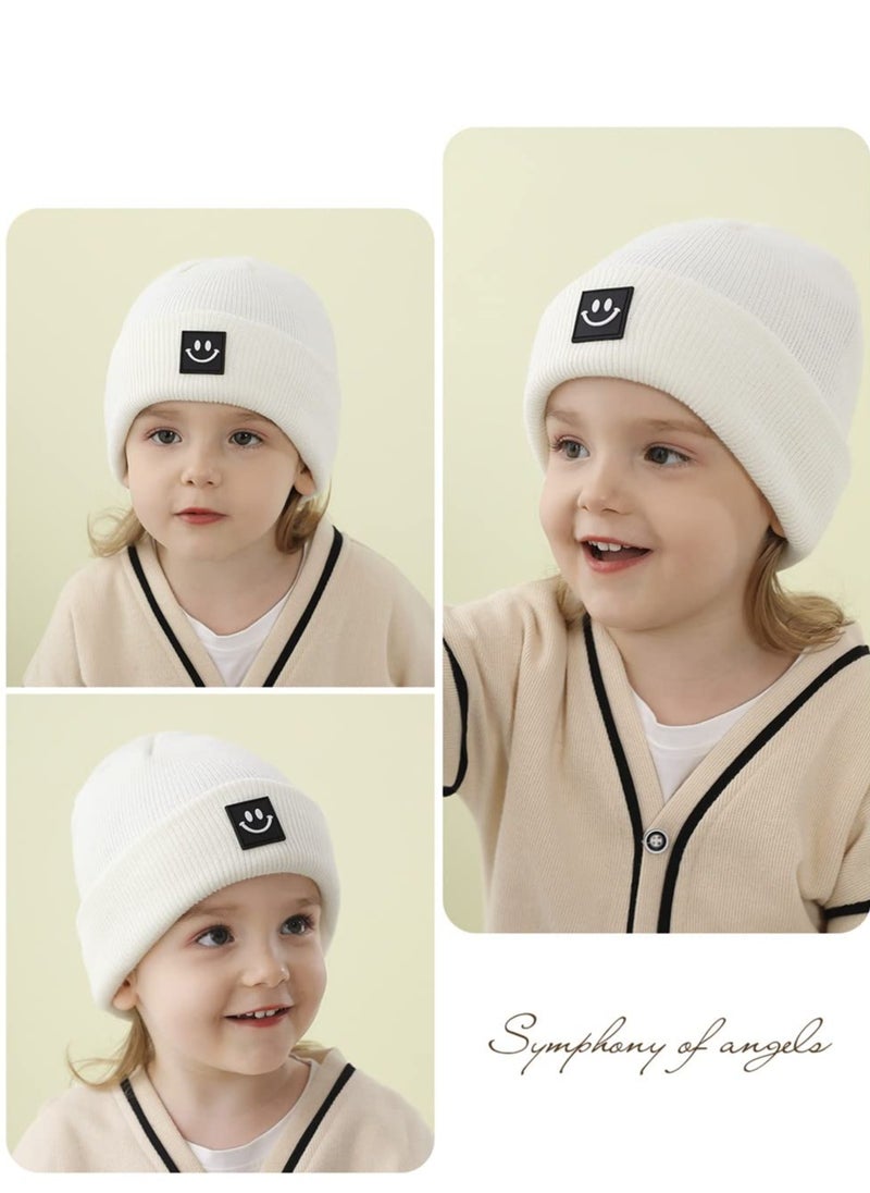 Oasisgalore 2 Pack Baby Beanie Knit Toddler Hat for Winter Girls Boys 0-8 Years  - Image 2