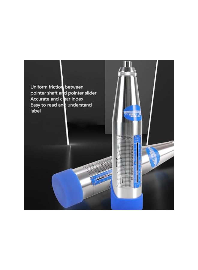 PROMASS مطرقة اختبار الخرسانة، مقاومة للتآكل والصدأ من الفولاذ المقاوم للصدأ، دقيقة وواضحة، محمولة ومستقرة، ملحقات كاملة لبناء الجدران أو الطرق أو الجسور - Image 3