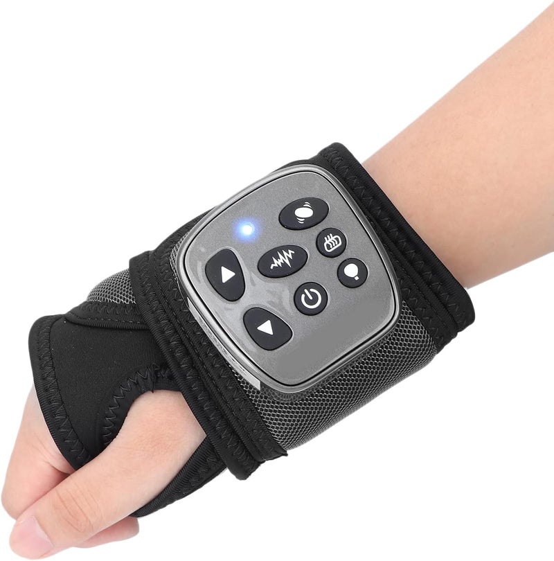 klarako Heated Wristband Electric Vibration Massage Wrist Heating Brace Carpal Tunnel Wrist Support for Right or Left Hand Pain Relief - Image 1