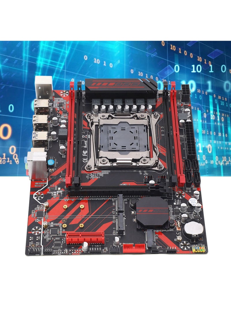 X99 LGA 2011 V3 Motherboard with RTL8111G Gigabit LAN Card 4 Channel DDR4 Dual M.2 Slots Micro ATX Motherboard  - Image 3