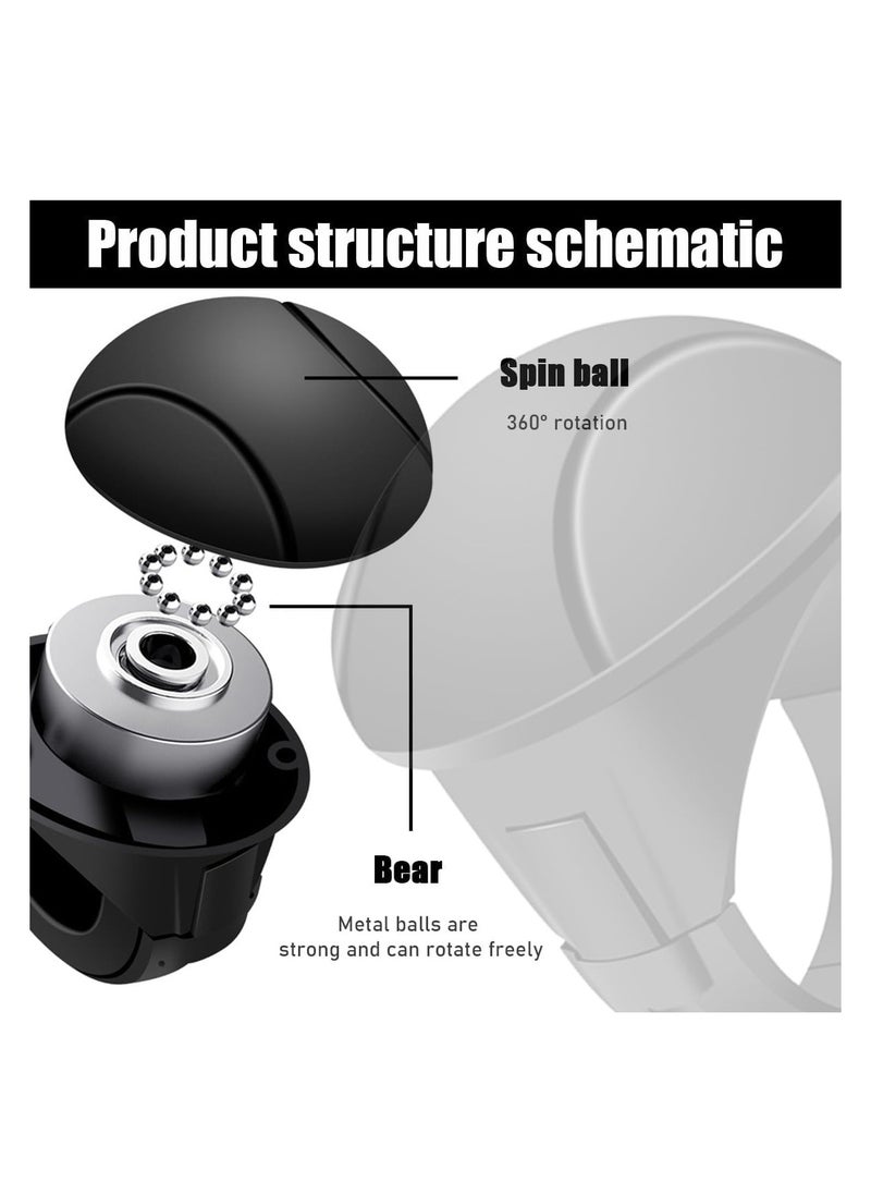 Oasisgalore Car Steering Wheel Knob，360 Degrees Rotation Car Power Handle Steering Wheel Spinner for Car Tractor  - Image 3
