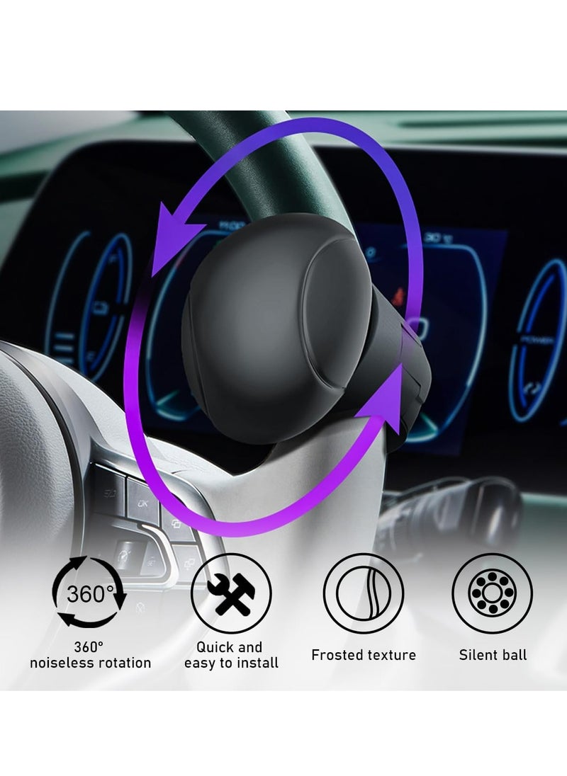 Oasisgalore Car Steering Wheel Knob，360 Degrees Rotation Car Power Handle Steering Wheel Spinner for Car Tractor  - Image 4