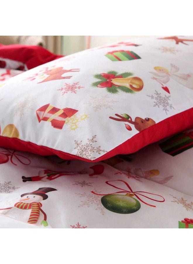 Decdeal - 3-Piece Printed Duvet Cover Set Full Size, Soft Printed Microfiber Comforter Cover with Pillow Sham Zipper Closure - Image 1