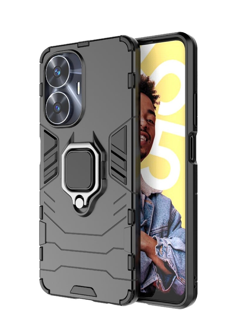 إيروريكس لـ Realme C55 حافظة هاتف مضادة للصدمات + حامل من مادة TPU  - Image 1