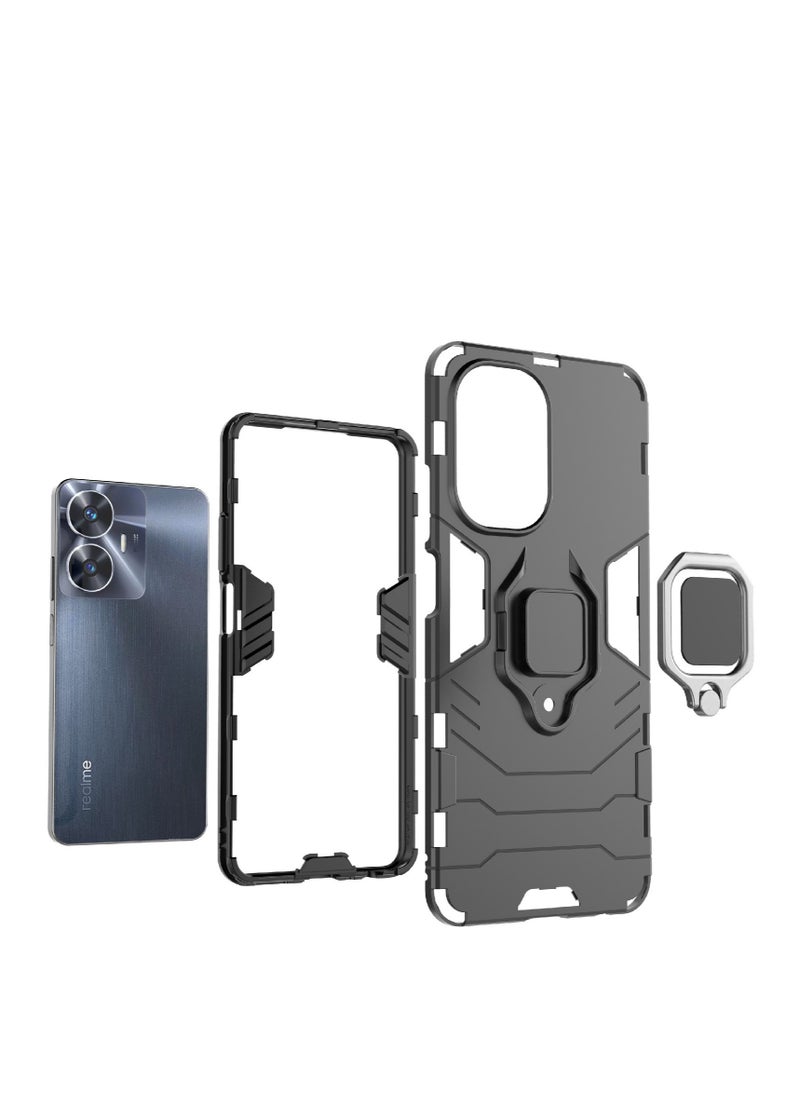 إيروريكس لـ Realme C55 حافظة هاتف مضادة للصدمات + حامل من مادة TPU  - Image 3
