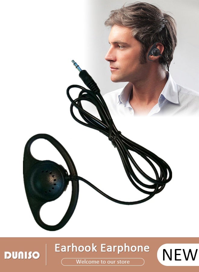 DUNISO Call Center Headset Corded Business Headphone with Stable Unilateral Earhook Classical Fashion Lightweight Comfortable Headset Wired Customer Service Headphone for Home Call Center Telemarketing Portable Business Headset for Offices, Insurance, Customer  - Image 1