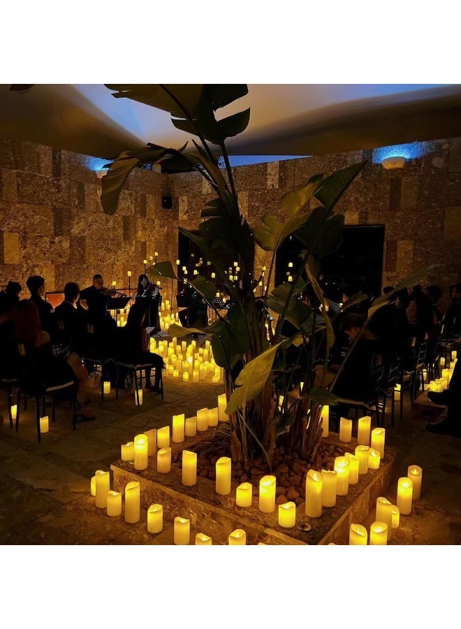 Aku Tonpa Flameless Candles, Battery Operated, Real Wax, Flickering Wick, Electric LED Candle, Gift Set with Remote Control, 24 Hour Timer - Image 5