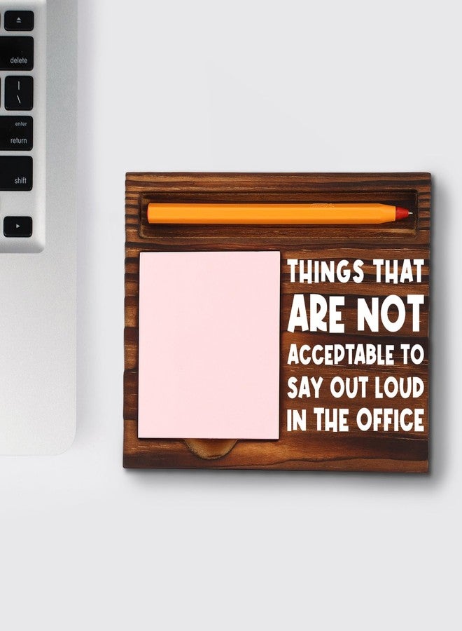 TRCENDE Work Desk Accessories Women Office Funny, Sarcastic Snarky Gift Prank Humor Naughty Sign for Assistant Coworker Colleague Intern Mentor Leader Manager Boss Staff, Retro Note Pad Holder XB458 - Image 4