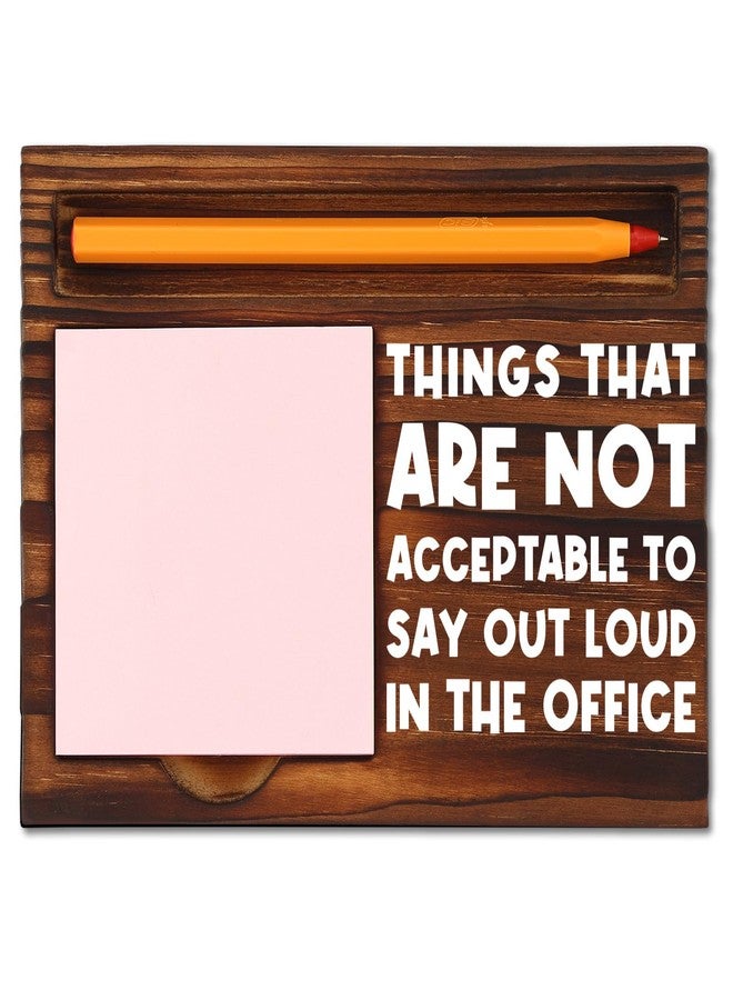 TRCENDE Work Desk Accessories Women Office Funny, Sarcastic Snarky Gift Prank Humor Naughty Sign for Assistant Coworker Colleague Intern Mentor Leader Manager Boss Staff, Retro Note Pad Holder XB458 - Image 3