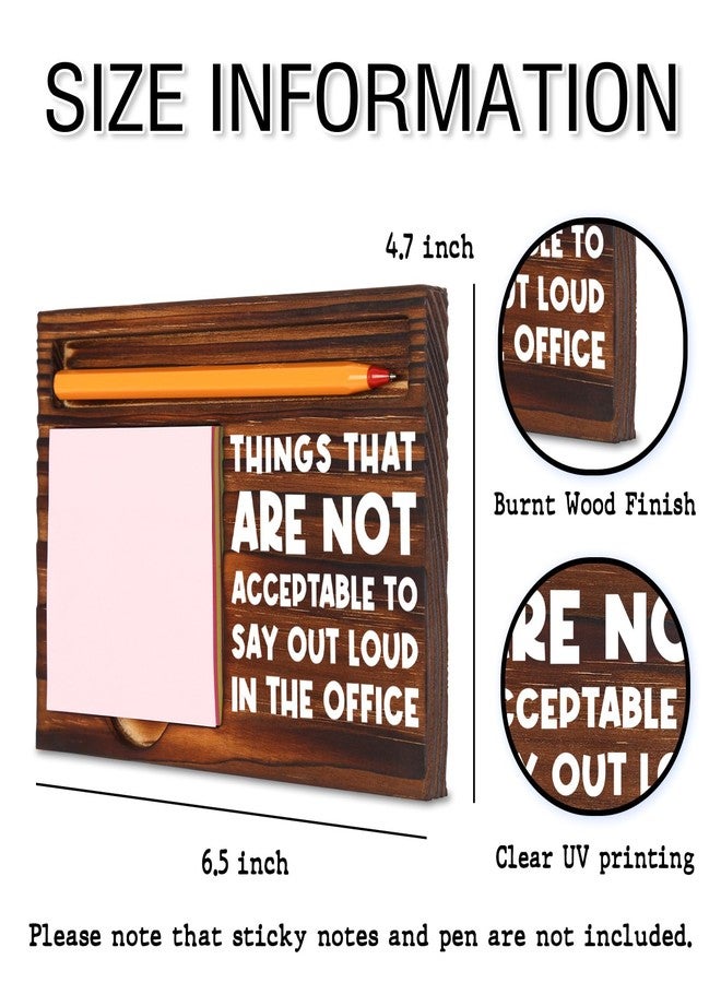 TRCENDE Work Desk Accessories Women Office Funny, Sarcastic Snarky Gift Prank Humor Naughty Sign for Assistant Coworker Colleague Intern Mentor Leader Manager Boss Staff, Retro Note Pad Holder XB458 - Image 2