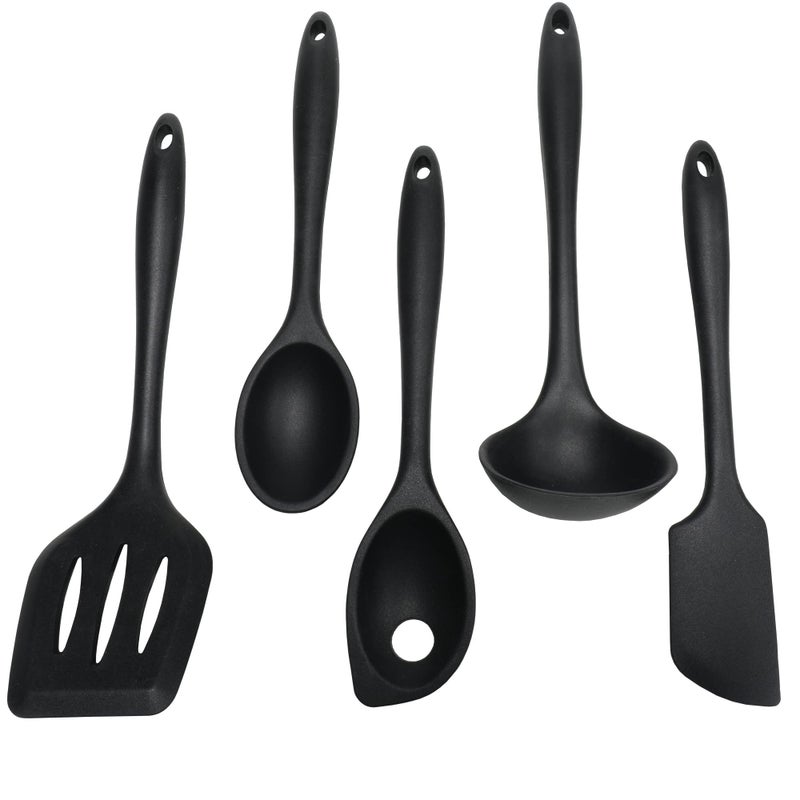 Chef Craft Premium Silicone Cooking Ladle, 11.25 inch, Black - Image 4