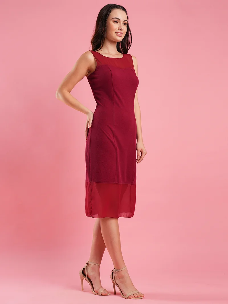 globus Women Georgette Sheath Dress