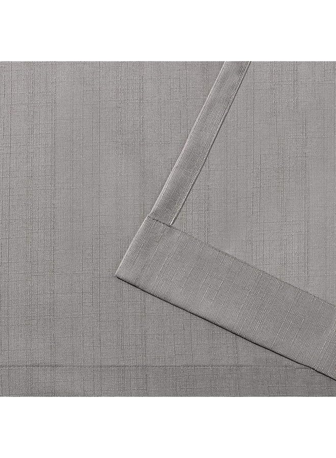 erorex Loha Linen Grommet Top Curtain Panel Pair 54 Inch X84 Inch Beige - Image 4