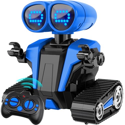 MindPal Robot Toys for Boys Girls with AutoDemonstration Robots for Kids Remote Control Kids Robot Rechargeable with LED Eyes Smart Robot Age 3 Years and Up Blue - Image 1